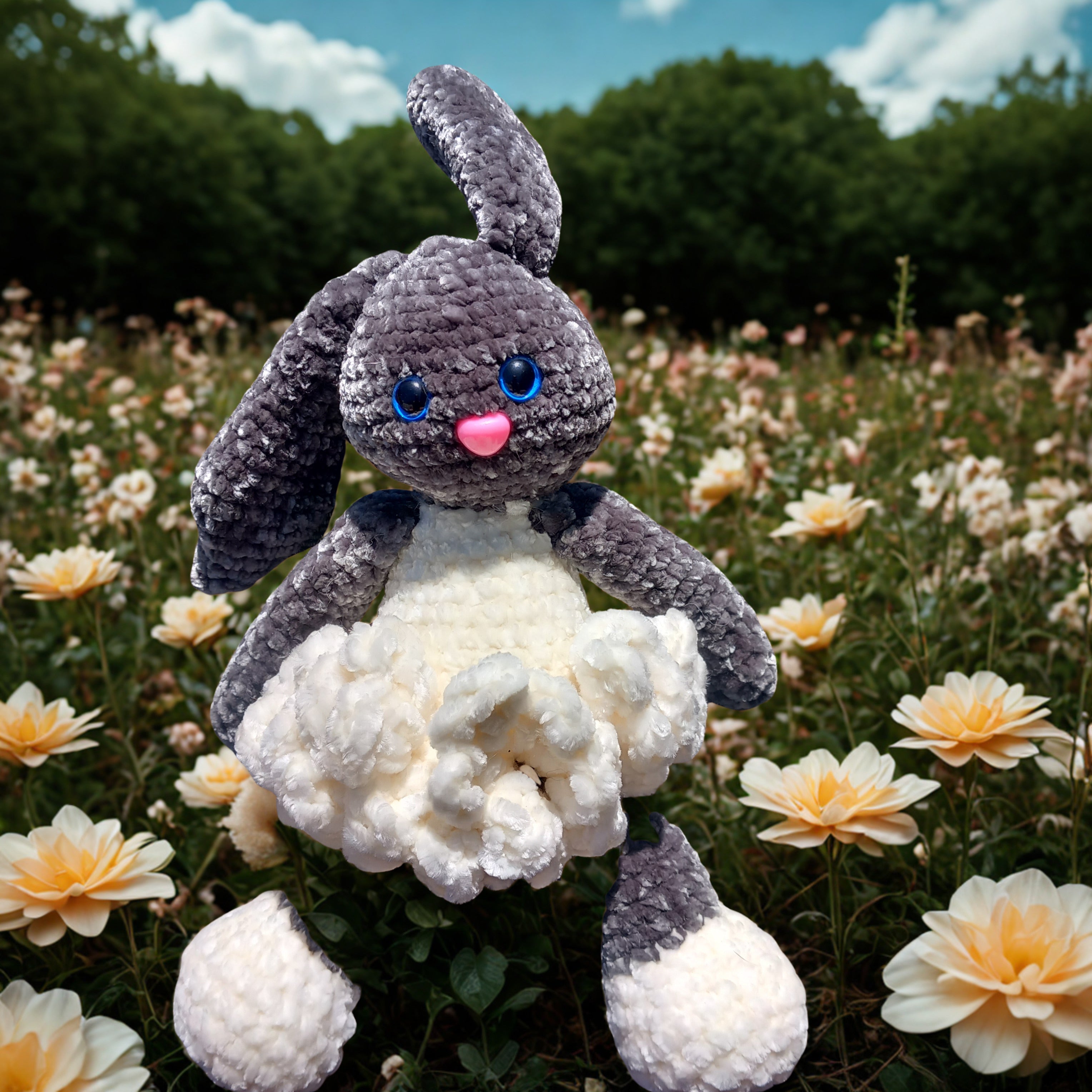 Lapine robe blanche